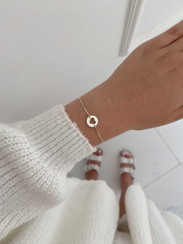 Pulseira Medalha Coração