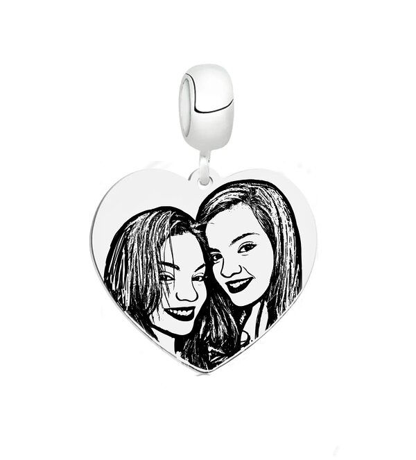 Pingente Coração Personalizado Foto - Image 3