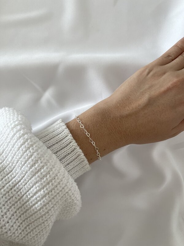 Pulseira Corrente Coração